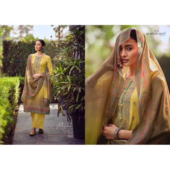 Mumtaz Arts Gulhaar Pure Lawn Cotton Dress Materials